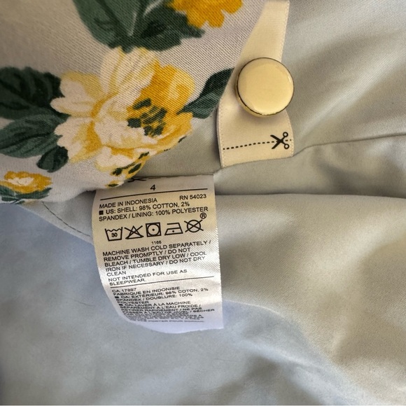 Janie and Jack Blue yellow Floral Jacket Girls Size 4 - Picture 5 of 5